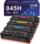 LEMERO SUPERX Toner Compatible Canon 045 045H Toner Multipack for MF633CDW i-Sensys MF633cdw MF635cx LBP613cdw MF631cn LBP611cn MF632cdw MF634cdw MF636cdwt LBP612cd Pack of 4