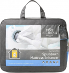 The Fine Bedding Company Soft Synthetic Double Bed Mattress Topper Enhancer - Washable - Spundown Fibres