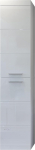 trendteam smart living - Devon 210760101 Tall Cupboard - Bathroom - Dimensions (W x H x D) 35 x 170 x 33 cm - Colour: White High Gloss