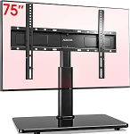 Teleri statiivi k&otilde;rgus 900 mm 32-55 65 75-tollistele teleritele Kallutatav p&ouml;&ouml;rlev k&otilde;rgusreguleeritav teleri statiiv Universaalne teleri statiiv Max VESA 600 x 400 mm 45 kg (must)