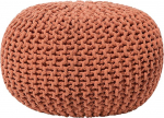Beliani Conrad Copper Pouf 50 x 35 cm