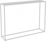 Esiku laud, metallist konsoollaud, kitsas, hoiulaud, k&uuml;ljelaud, kitsas, sissep&auml;&auml;suala ja elutuba, ei vaja kokkupanekut (valge, 80 x 25 x 80 cm / 31 x 10 x 31 tolli)