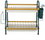 Nachukan roostekindel kaasaegne n&otilde;udekuivatusmasin suure mahutavusega, 2 tasandit, kuivatuslaud, k&ouml;&ouml;git&ouml;&ouml;laua taldrik ja s&ouml;&ouml;giriistade hoidja komplekt