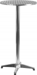 Flash Furniture &uuml;mmargune kokkupandav metallist baarilaua alumiiniumist sise- ja v&auml;litingimustes kasutamiseks 59 x 59 x 114,3 cm (S x M x K)