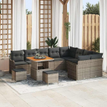 Homgoday Garten-Sofa-Set mit Kissen 12 tk Grau 80 x 80 x 71 cm Diivan Gartenm?Bel Model3364253