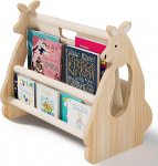 EURYUNG laste puidust raamaturiiul - Montessori riiul lastetoas, lastetoa m&ouml;&ouml;bel, raamatute korraldaja lastetoas, beebiraamatute hoidmine