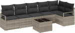 Rantry Garten-Sofa-Set mit Kissen mit Speicher 7 tk Hellgrau Model3355081