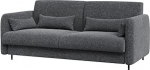 Bed Concept BC-18 - Diivan 140, pikendatav diivan, &uuml;hilduv diivan kokkupandavale voodile Concept BC-01, 164 x 74 x 93 cm (Graphite Art 82630, Front Cashmere)