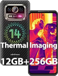 Ulefone Armor 25T V&auml;litingimustes kasutatav nutitelefon soojuskaameraga, 12GB + 256GB/2TB Android 14 mobiiltelefon, 50MP + 64MP &ouml;&ouml;vaatlus 6500mAh aku 33W 6,78-tolline FHD + 120Hz, 4G Dual SIM, IP68/IP69K