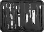 Solingen Mega 12-Piece Manicure Set - Nail Set for Men and Women with Everything You Need for Manicures and Pedicures in High-Quality Genuine Leather Case