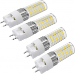 G12 LED Light Bulb 16W, Bi-Pin Corn Bulb (Equivalent 150W Halogen Light), 4000K 1600 Lumens Corn Light, Ceiling Light Flood Light for Home, Street, Garage, Landscape, Warehouse, Pack of 4 (Natural