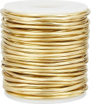 BENECREAT 12 Gauge / 2 mm pehme messingist traat, 20 m rulli kohta messingist k&auml;sit&ouml;&ouml; traat juveelitoodete m&auml;hkimiseks, sulamist messingist traat, tahke t&uuml;hi messingist spiraal ehete valmistamiseks