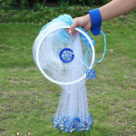 Dioche Nylon Fishing Net Outdoor Monofilament American Style Hand Throw Fishing Net