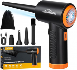 Elektriline tolmupuhur, 3-kiiruseline suru&otilde;hupuhasti 60 000 rpm koos LED-valgusega, laetav suru&otilde;hupihusti, PC puhastuskomplekt s&uuml;learvuti, klaviatuuri, auto, kontoriseadmete, diivani jaoks