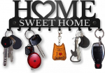 M-KeyCases Home Sweet Home Riietehoidja Mantlihoidja Terasest v&otilde;tmehoidja Elu aksessuaarid Veranda Metallist seinamantlihoidja Valge Must
