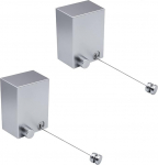 MUYIRTED Retractable Washing Line 4.2 m x 2 Sets, Stainless Steel Washing Line Wall Mounting, Load Capacity 20 kg, Heavy Retractable Clothesline for Indoor/Outdoor, Bathroom, Laundry Room, Balcony,