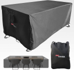 ProCover Premium Garden Furniture Cover: Waterproof 600D Oxford Fabric with PVC Coating. Thick, Durable, Ideal for Garden Table, Outdoor Furniture, Patio Tarpaulin. 125 x 80 x 70 cm