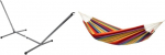 AMAZONAS Sumo RockStone Hammock Frame Reguleeritav suurus 270-330 x 105 x 110 cm kuni 120 kg & Classic XL Barbados Rainbow Hammock k&auml;sitsi valmistatud Brasiilias kuni 200 kg kandev&otilde;ime