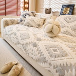 Diivanite k&auml;etoed ja seljatoe kaitsjad - pehme pluusist diivanikate 2/3/4 istekohale ja lamamistoolile, libisemiskindel diivanikate diivanikaitseks lemmikloomade eest (2 tk, 70 x 70 cm, helehall)