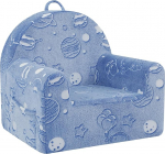 MeMoreCool laste tugitool - mugav pluusist laste diivan 1-3-aastastele, pehme vahtpolsterdatud tool, kaasaskantav laste tool lastetuppa, m&auml;ngutuppa ja lugemisnurka, helendav universum