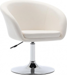 Duhome make-up tool, reguleeritava k&otilde;rgusega, kunstnahast tool, p&ouml;&ouml;ratav kokteilitool, p&ouml;&ouml;rlev tool k&auml;etoega elutuppa, s&ouml;&ouml;gituppa, magamistuppa, valge