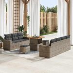 Garten-Sofa-Set mit Kissen 10 tk Grau 80 x 80 x 71 cm Diivan Gartenm?Bel Model3363528