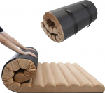 MeMoreCool Double Bed Roll Up P&otilde;randamatrats, 10 cm paksune, kaasaskantav futon madrats, k&otilde;rge tihedusega vaht, kokkupandav madrats, p&otilde;randak&uuml;lalisvoodi, kindel madrats reisimiseks, auto telk, 190 x 120 cm.