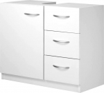 BAKAJI tualettruum 30 x 63 x 54 cm puidust komposiit valge