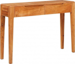 Konsolentisch Schmal Holz Flurtisch mit 2 Schubladen, Eingangstisch Sofatisch f&uuml;r Wohnzimmer Foyer Eingang, Braun 110 x 30 x 80 cm Massivholz Akazie