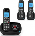 Alcatel XL595 Voice Trio juhtmevaba suure nupuga telefon kolme k&auml;epidemega ja automaatvastajaga, eriti suur lauatelefon koju koos k&otilde;ne kaitsega