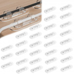 30 x Kabel-Clips, klebrige Drahthaken, Klebe-Management-Halter f&uuml;r Organizer, Wand, Schreibtisch, Zuhause und B&uuml;ro, klebrige Drahthaken, Klebe-Management-Halter f&uuml;r Organizer, Wand, Schreibtisch, Zuhause und B&uuml;ro