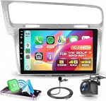 8 Core 6+128G Android autoraadio VW Golf 7 Golf VII 2013-2017 10.1-tolline traadita Carplay puuteekraaniga raadio Golf 7 koos Android auto GPS WiFi peeglilink Bluetooth FM/RDS/EQ tagurduskaameraga