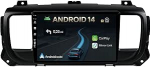 9-tolline Android 14 autoraadio Toyota Proace / Citroen Jumpy 2016-2019 juhtmevaba Apple CarPlay|Android Auto|Mirror Link|GPS navigatsioon|Bluetooth 5.0|WiFi|USB|Navi|FM+Reverssikaamera