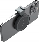 ShiftCam SnapShoe Clip-on Cold Shoe kinnitus tarvikute kinnitamiseks - magnetiline kinnitus kinnitub mis tahes telefoni k&uuml;lge (Midnight)