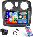 Roinvou 2+64G Android autoraadio navigatsioon Renault Dacia Sandero 2014-2017 juhtmevaba Carplay ja Android Car, 9-tolline puutetundlik raadio koos Mirror Link WiFi GPS Bluetooth EQ FM/RDS SWC-ga
