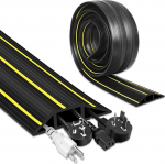 P&otilde;randakaabli kate, 3 meetri p&otilde;randakaabli kaitse, rasked kummist juhtmekatted p&otilde;randale, kaablikate, 3 kaablikanalit, p&otilde;randakaabel, korrastatud juhtimine, must