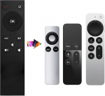 FOXRMT universaalne kaugjuhtimispult Apple TV 4K/Apple TV Gen 1 2 3/Apple TV HD A2169 A1842 A1625 A1427 A1469 A1378 A1218 ilma h&auml;&auml;lnuputa