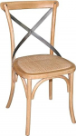 Bolero gg656 Wooden Dining Room Chairs with Backrest, Natural (Pack of 2)
