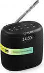 Pure Woodland Mini Outdoor k&otilde;lar Bluetooth & DAB+/FM raadio (veekindel IP67, vastupidav, kaasaskantav, 14h aku, sobib ideaalselt aeda ja telkimiseks) Mustanahaline