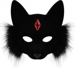 OhMill Katzenmaske, Halloween, halbe Maske f&uuml;r Fuchs, Cosplay, mit Strass, Catwoman, Party, Gesichtszubeh&ouml;r f&uuml;r Halloween, Cosplay, Karneval, Ball, Maskenball