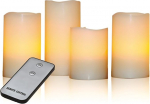 X4-LIFE LED ehtsad vahak&uuml;&uuml;nlad 4 komplektis koos puldiga Vahakreem 15 x 7,5 x 7,5 cm 4 tk.
