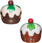 Baker Ross AX394 Plump Pudding keraamilised teevalgustite hoidjad - 3 komplekt - kaunistage ja n&auml;idake j&otilde;ulukaunistusi - ideaalne laste kunsti- ja k&auml;sit&ouml;&ouml;projektidele