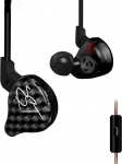 KINBOOFI KZ ZST Hybrid Dual Driver HiFi k&otilde;rvaklapid mustad koos mikrofoniga