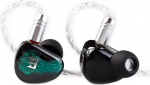 Yinyoo TRI Star River Wired In-Ear k&otilde;rvaklapid IEM 4 h&auml;&auml;lestusrežiimiga 10mm High Performance Beryllium DD HiFi Stereo muusikutele lauljatele (roheline, 3,5 mm pistik)