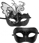 OIDEA metallist Veneetsia mask paaridele: Meeste ja naiste maskeeringud, 2 paari maskeeringu koos seksika silmamaskiga partneri kost&uuml;&uuml;mi jaoks karneval Cosplay Party maskeeringu jaoks