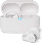 Philips TAQ2000WT True Wireless Multipoint Bluetooth k&otilde;rvaklapid k&otilde;rvamansetiga - 28 tundi m&auml;nguaega, kompaktne laadimiskohver, selge k&otilde;ne, t&ouml;&ouml;les&otilde;iduks ja sportimiseks - valge v&auml;rvi