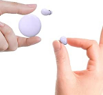 N&auml;htamatud v&auml;ikesed v&auml;ikesed mini traadita Bluetooth k&otilde;rvaklapid v&auml;ikestele k&otilde;rvadele Tiny Discreet Flat Earbuds Hidden for Work Sleep Earplugs Invisible Headphones Lavender