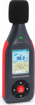 Dezibel Meter Data Logger Sound Level Meter with 43,000 Records Visual Alarm, A/C Frequency and DC Output Digital Sound Level Meter for Home, Factory, Classroom etc