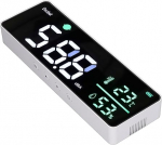 Seinale riputatav m&uuml;rataseme m&otilde;&otilde;tja m&uuml;ra detsibellim&otilde;&otilde;tja 11-tolline suur LED-ekraan temperatuuri-niiskuse m&otilde;&otilde;tja klassiruumi jaoks