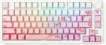 DAREU EK75PRO Sakura Pink mehaaniline klaviatuur, 75% m&auml;nguklaviatuur juhtmevaba nupuga, 2.4Ghz/BT5.1/USB-C, tihendiga kinnitus, RGB Hot Swap, k&uuml;lgmised graveeritud PBT klahvikatted, lineaarne Dream Switch, QWERTY